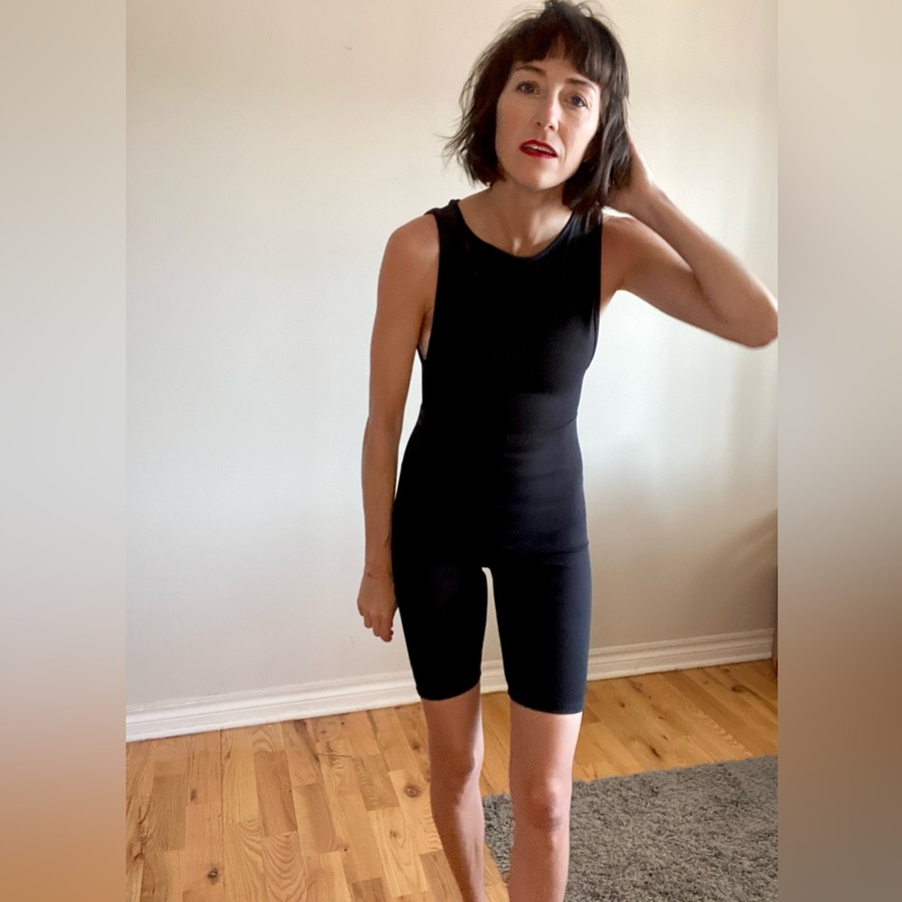 Black Crew Neck Unitard - Picture 3 of 15